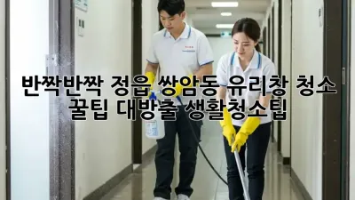 반짝반짝✨ 정읍 쌍암동 유리창 청소 꿀팁 대방출! #생활청소팁