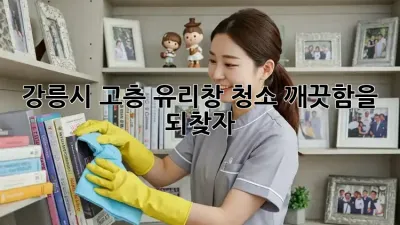 강릉시 고층 유리창 청소, 깨끗함을 되찾자!