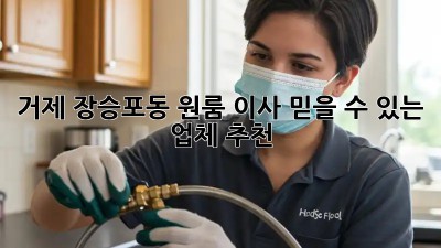 거제 장승포동 원룸 이사, 믿을 수 있는 업체 추천!